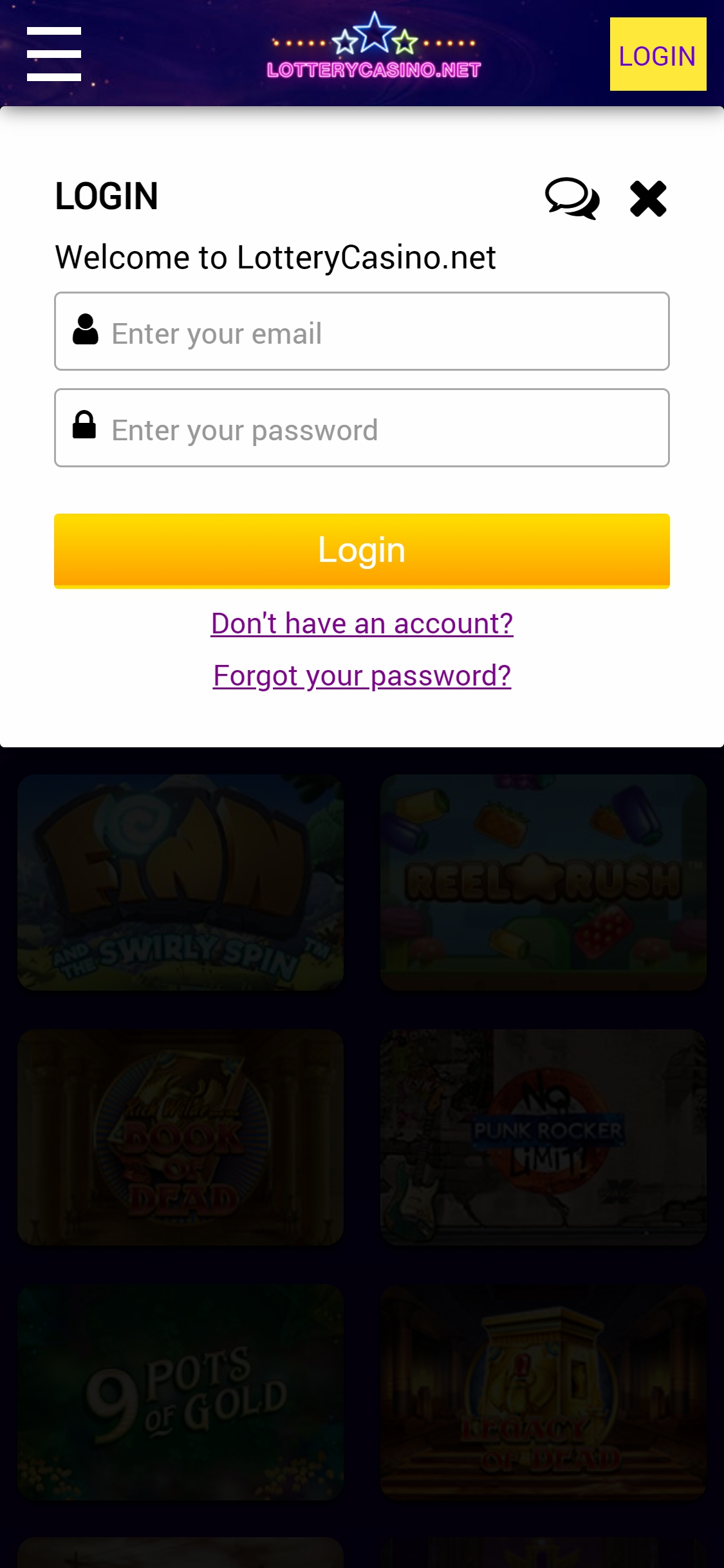 Lottery Casino Mobile Login Review