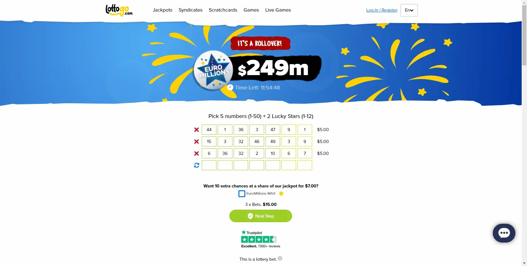 Lotto Go Casino No Deposit Bonus