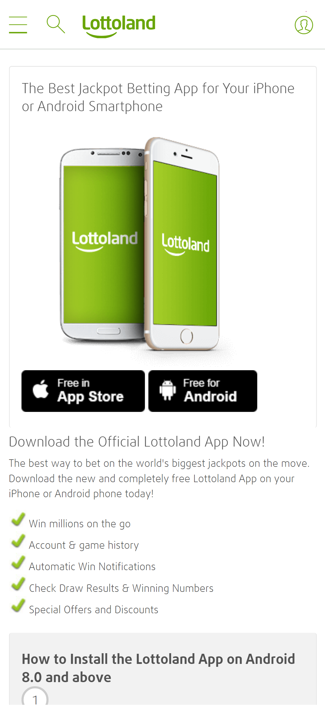 Lottoland Mobile App Review