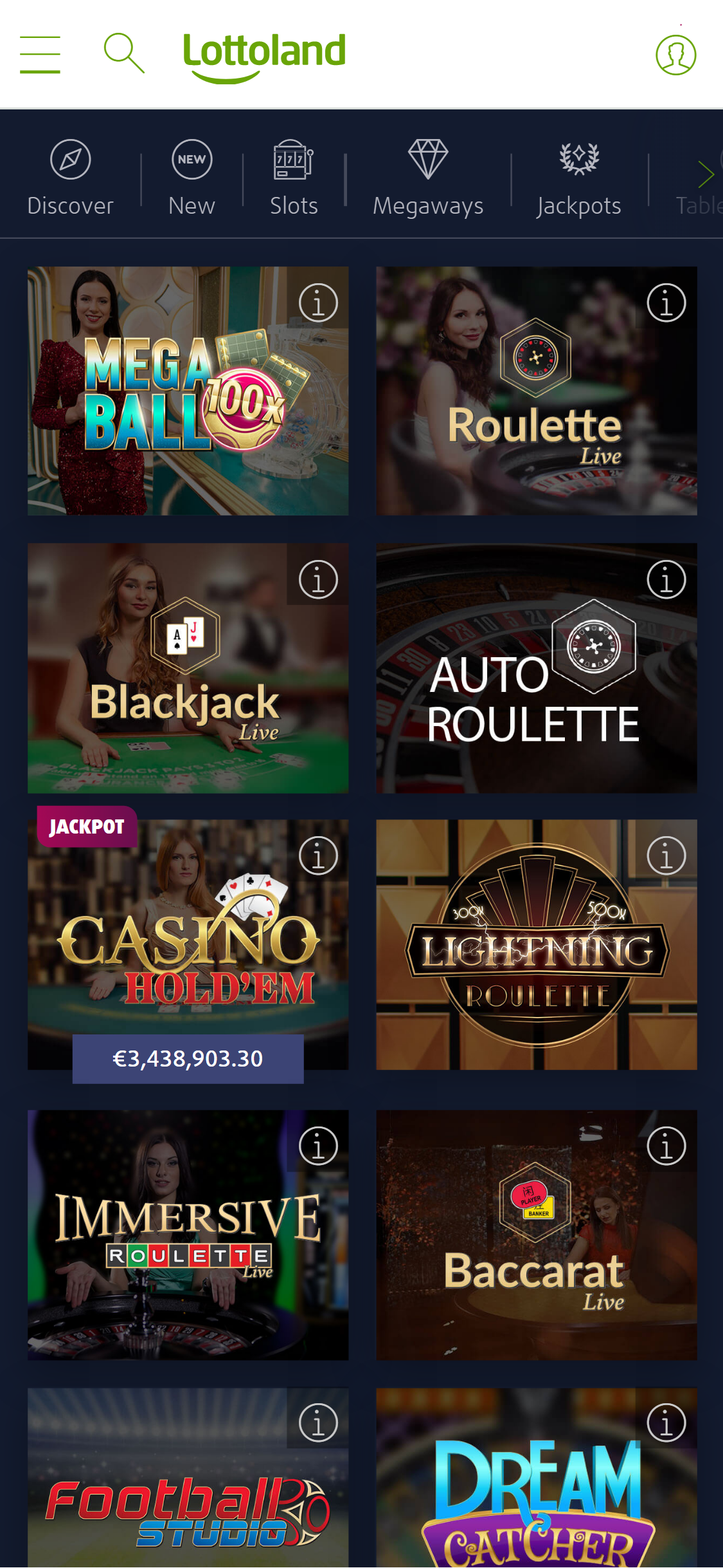 Lottoland Mobile Live Dealer Games Review