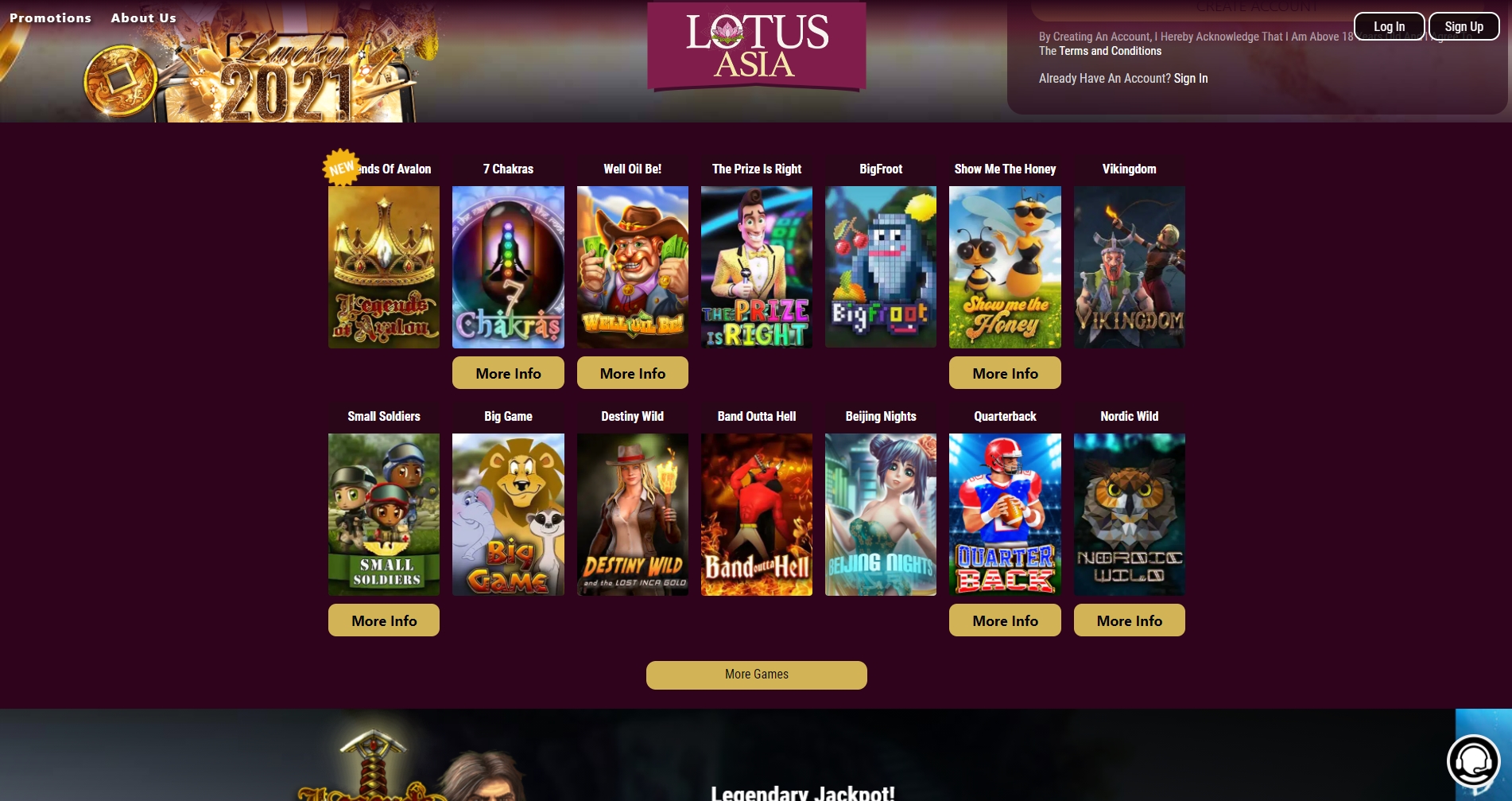Lotus Asia Casino Games