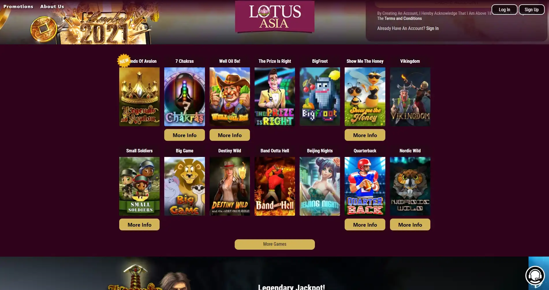 Lotus Asia Casino Games
