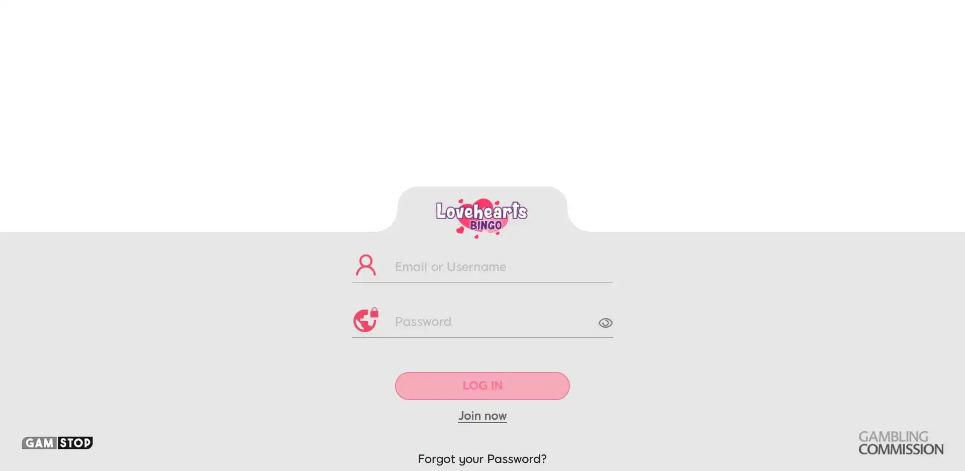 Love Hearts Bingo Casino Login