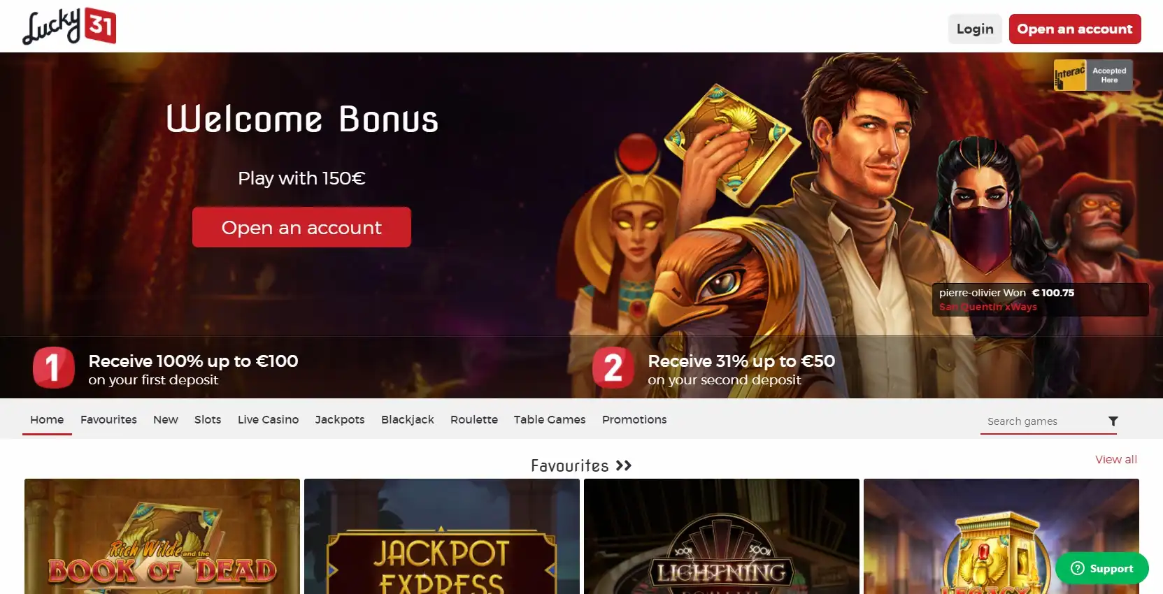 Lucky 31 Casino Review