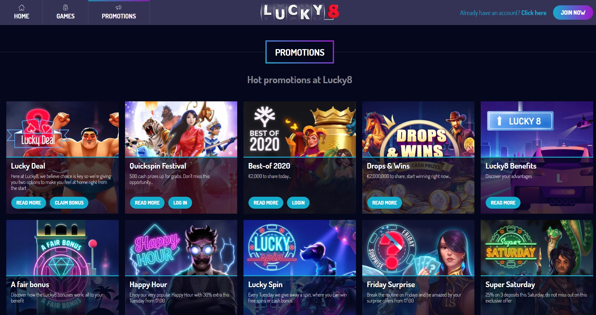 Lucky8 Casino No Deposit Bonus