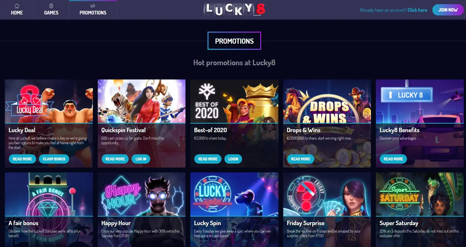 Lucky8 Casino No Deposit Bonus