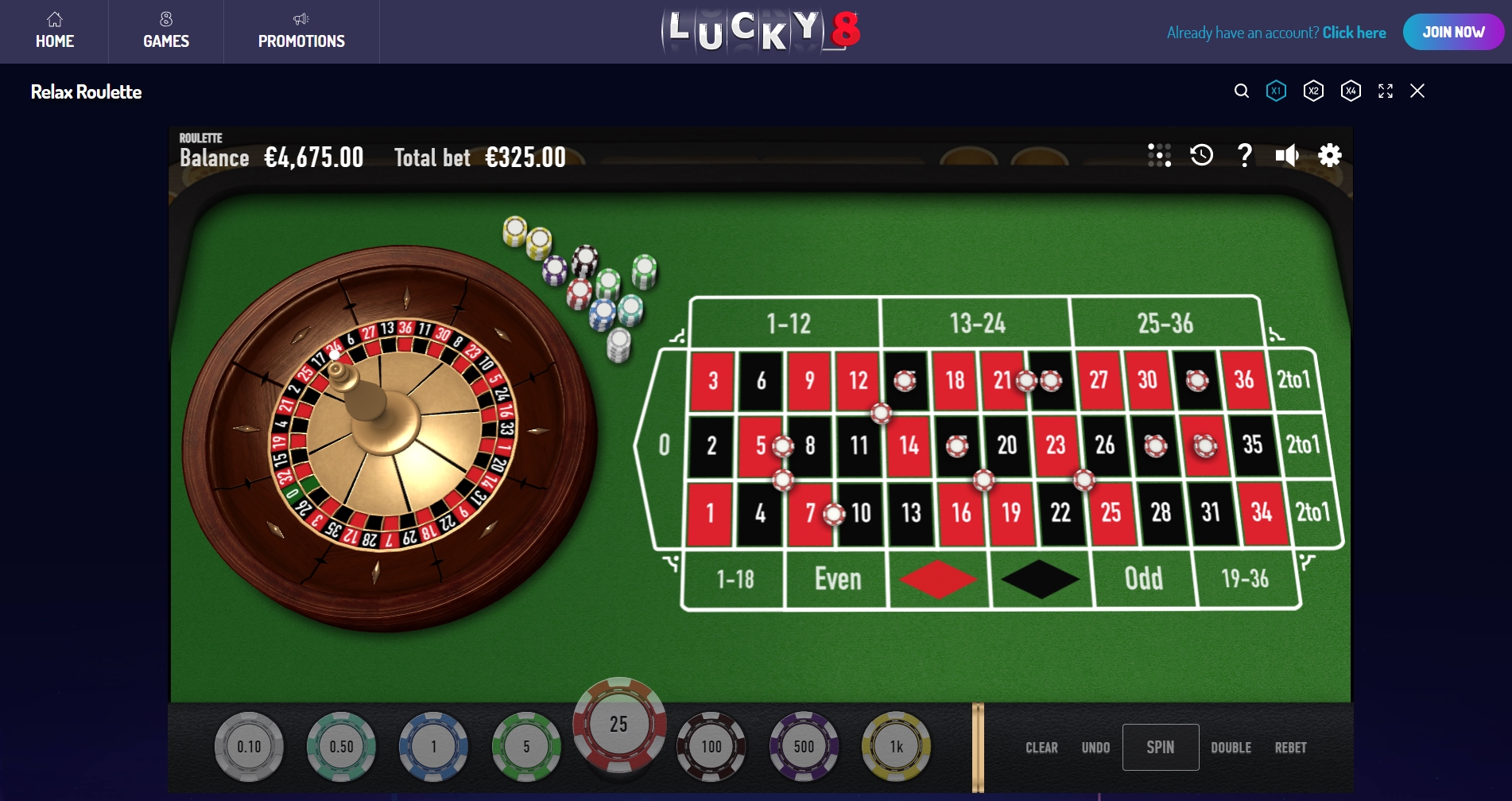 Lucky8 Casino Casino Games