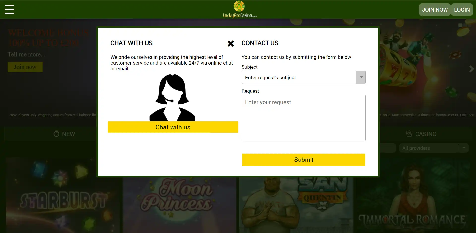 Lucky Ace Casino Support