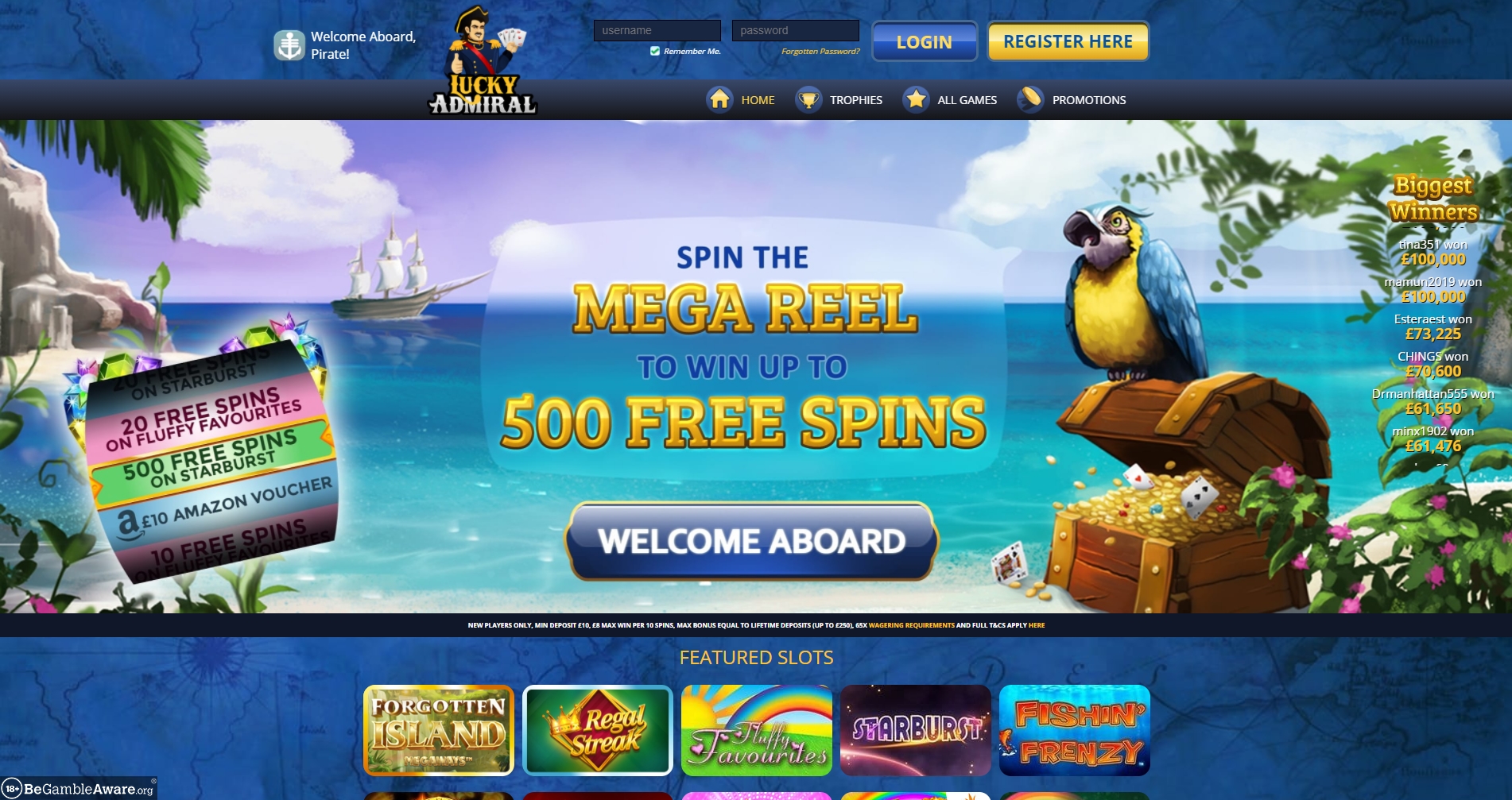 Lucky Admiral Casino Review
