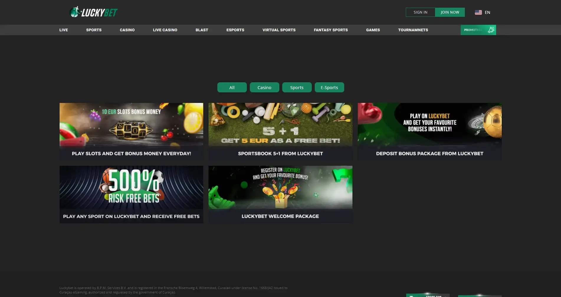Lucky Bet No Deposit Bonus