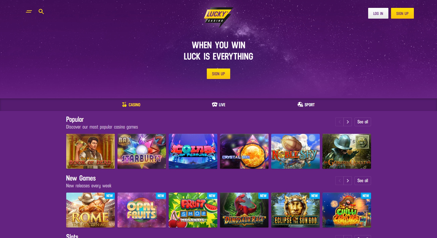 Lucky Casino Review