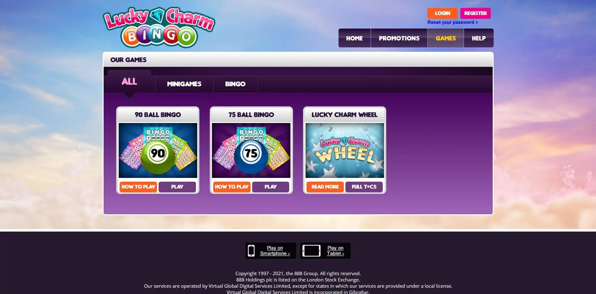 Lucky Charm Bingo Casino Games