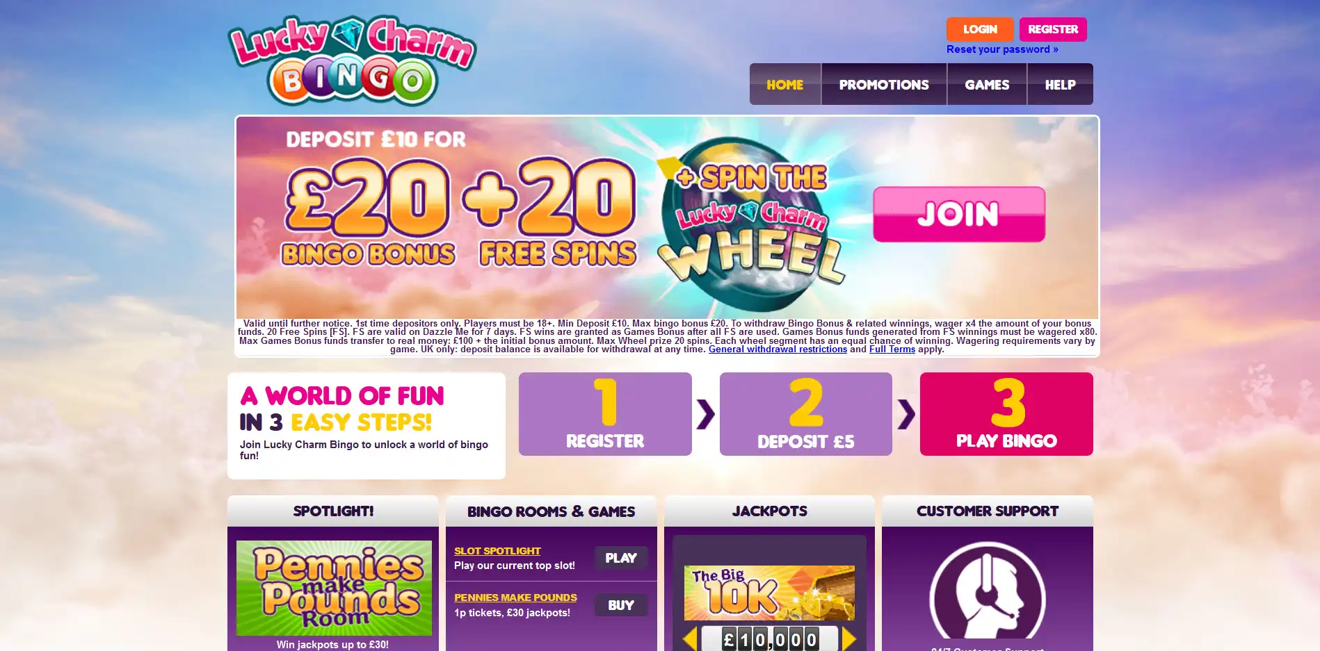 Lucky Charm Bingo Casino Review