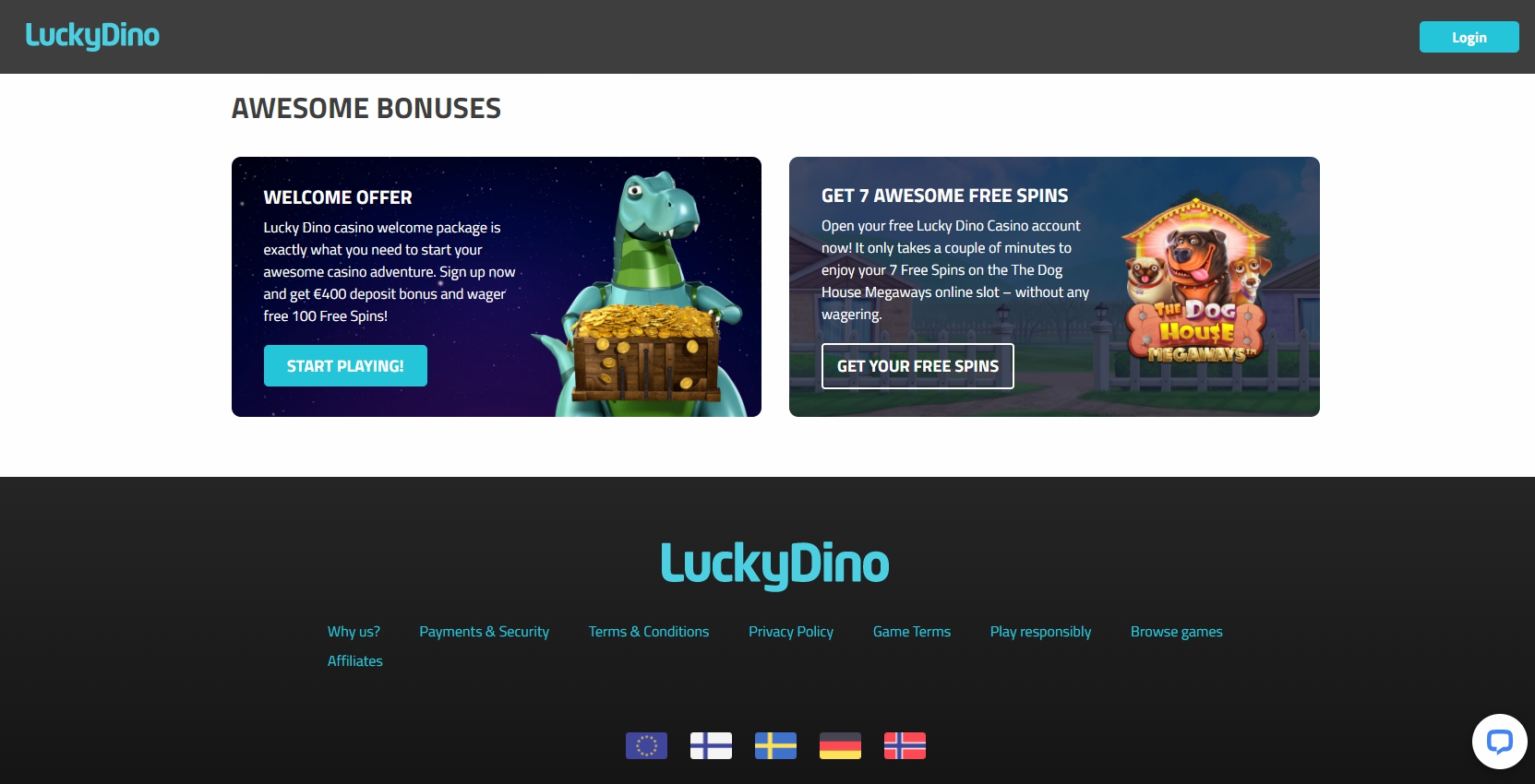 Lucky Dino Casino No Deposit Bonus