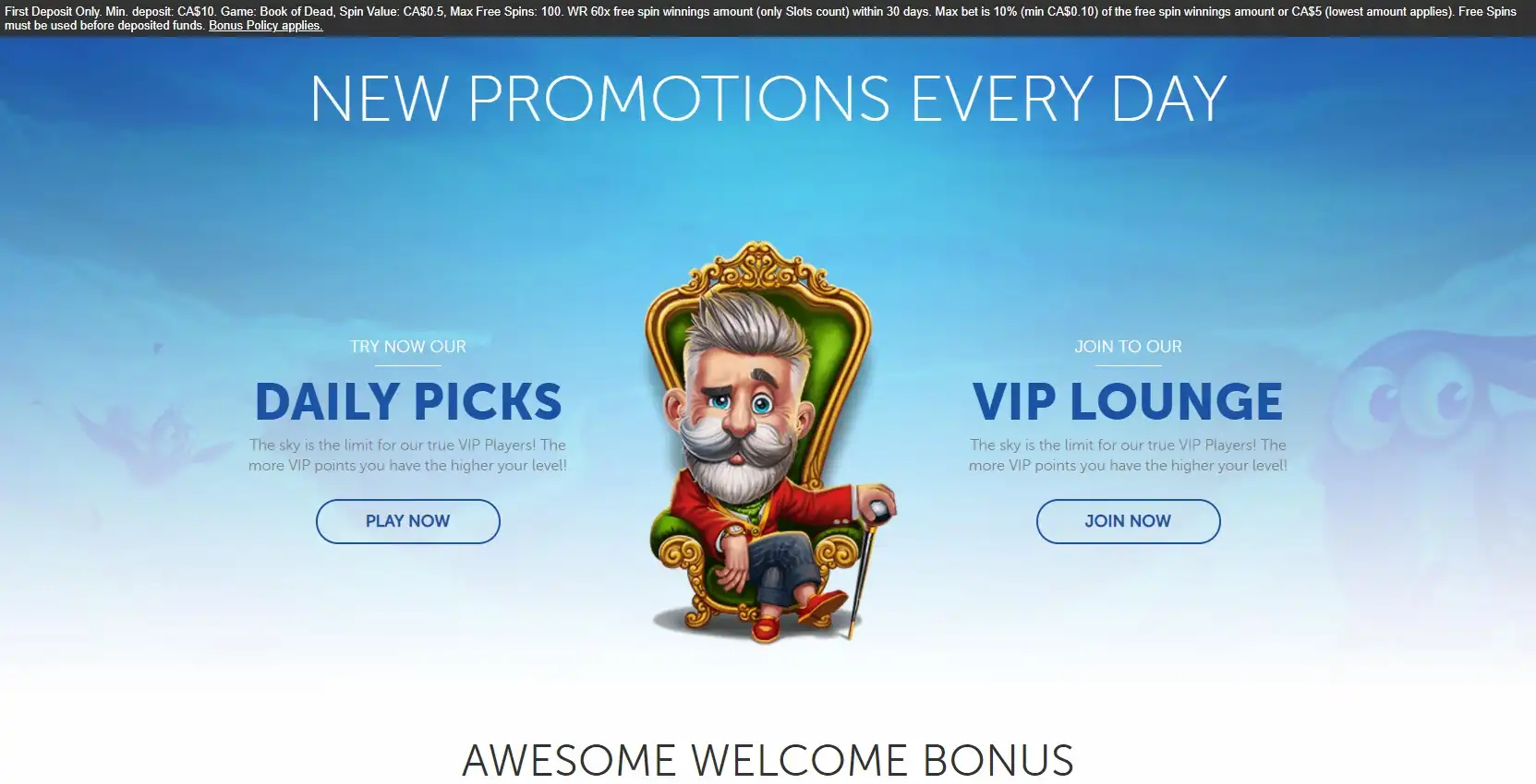 LuckyLouis Casino No Deposit Bonus