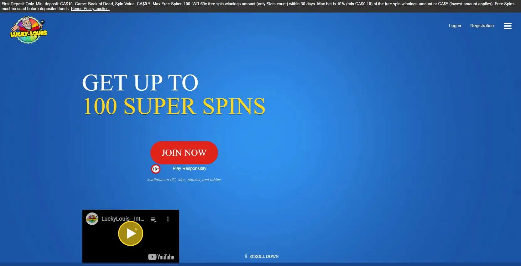 LuckyLouis Casino Review