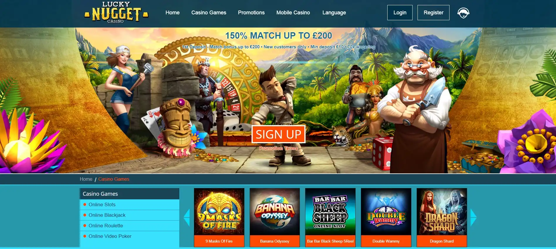 Lucky Nugget Casino Games