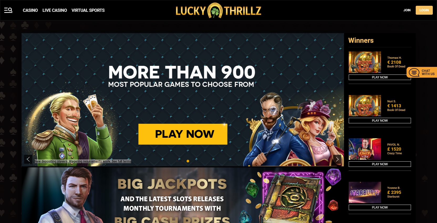 Lucky Thrillz Casino Review