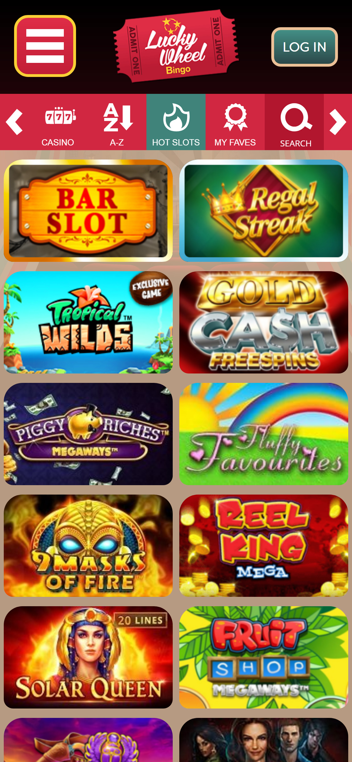 Lucky Wheel Bingo Casino Mobile Games Review