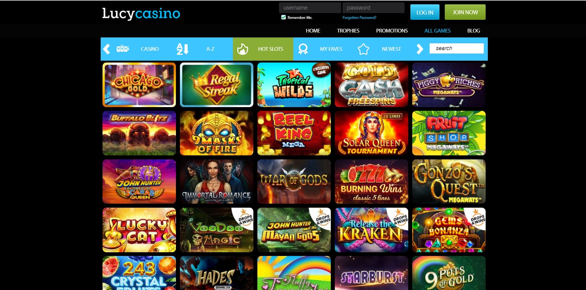 Lucy Casino Games