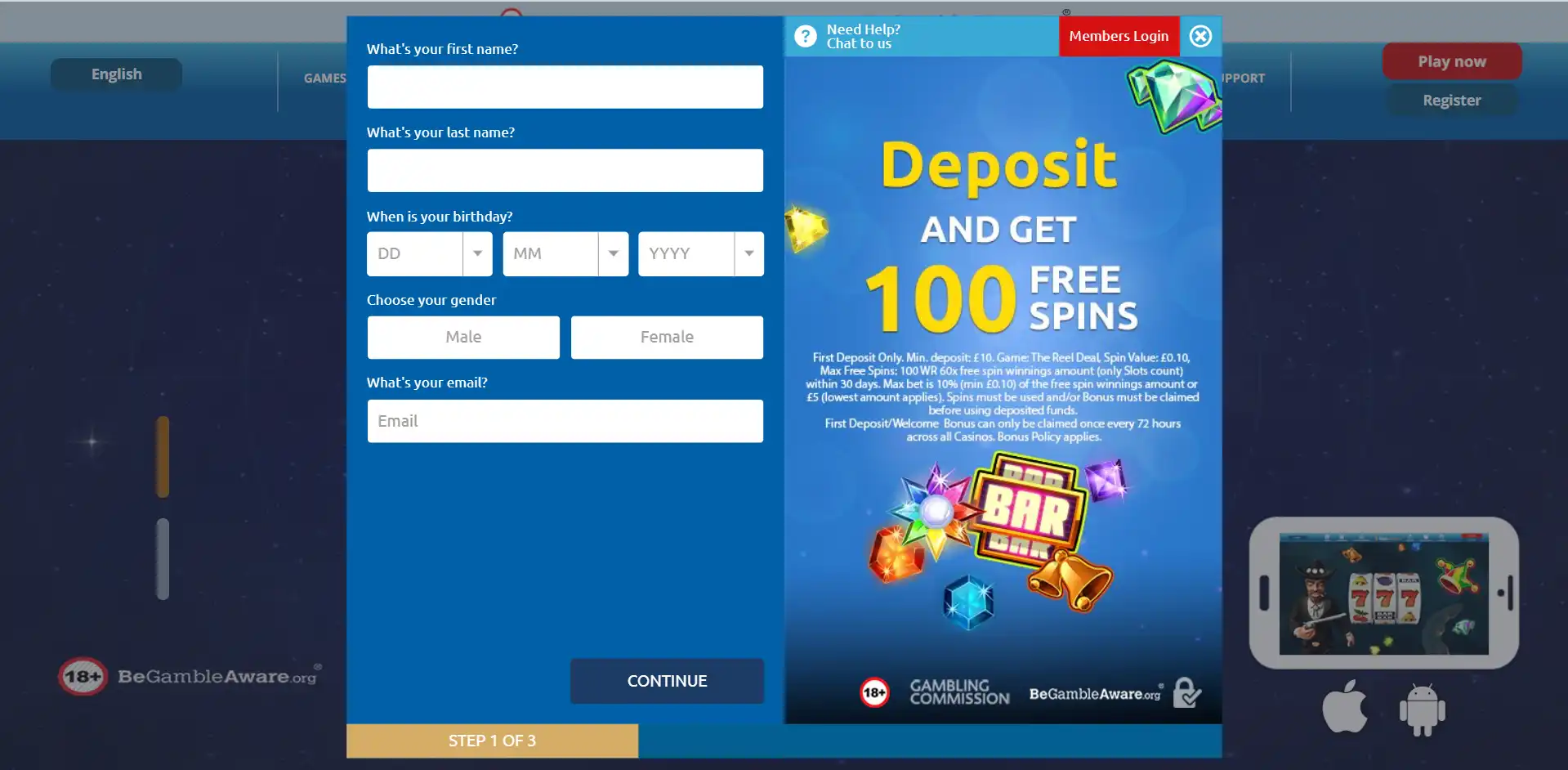 Luna Casino Login