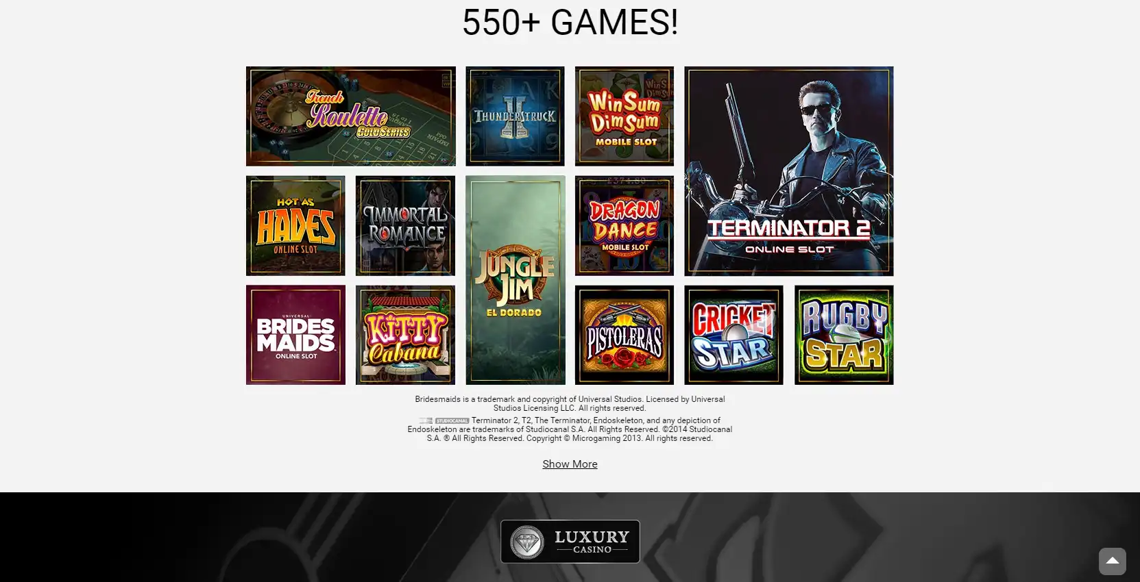 Luxury Casino Games
