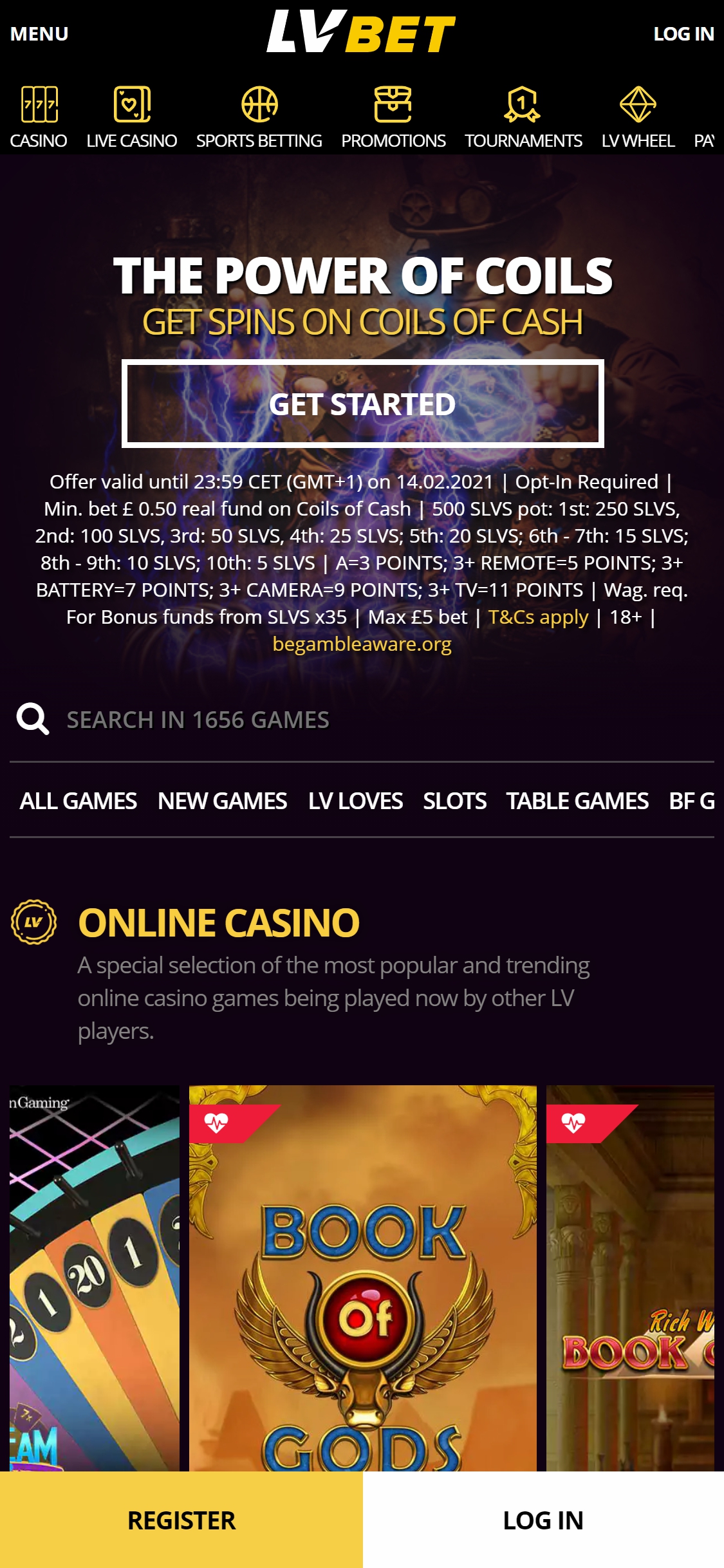 LV BET Casino Mobile Review