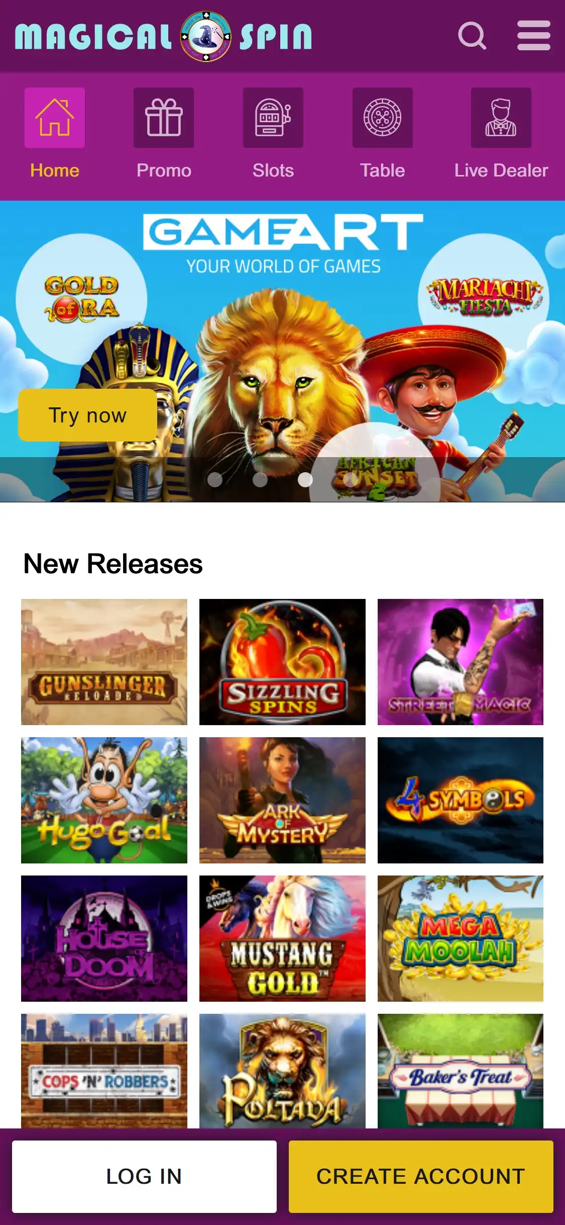 Magical Spin Casino Mobile Review