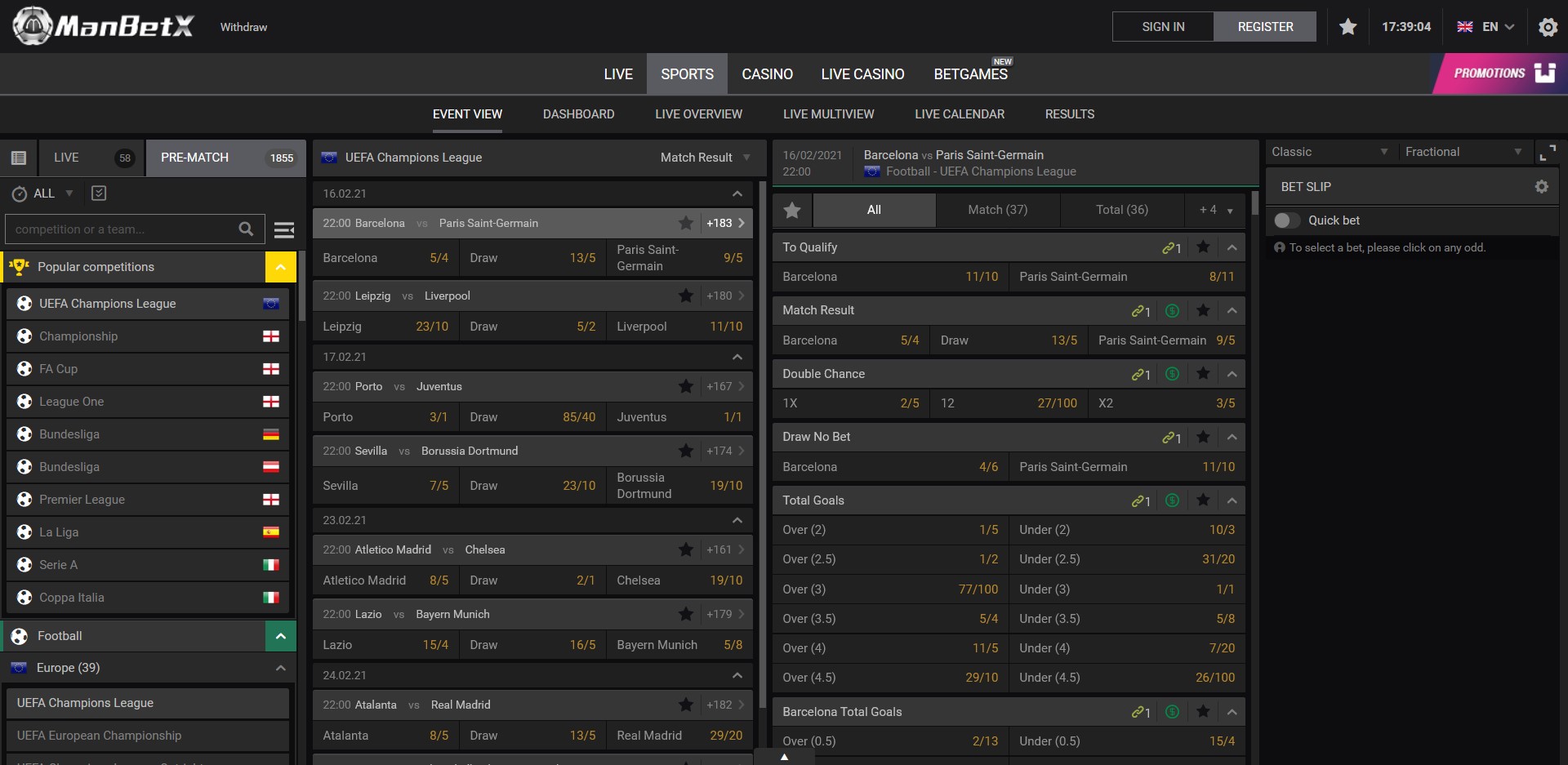 ManBetX Betting