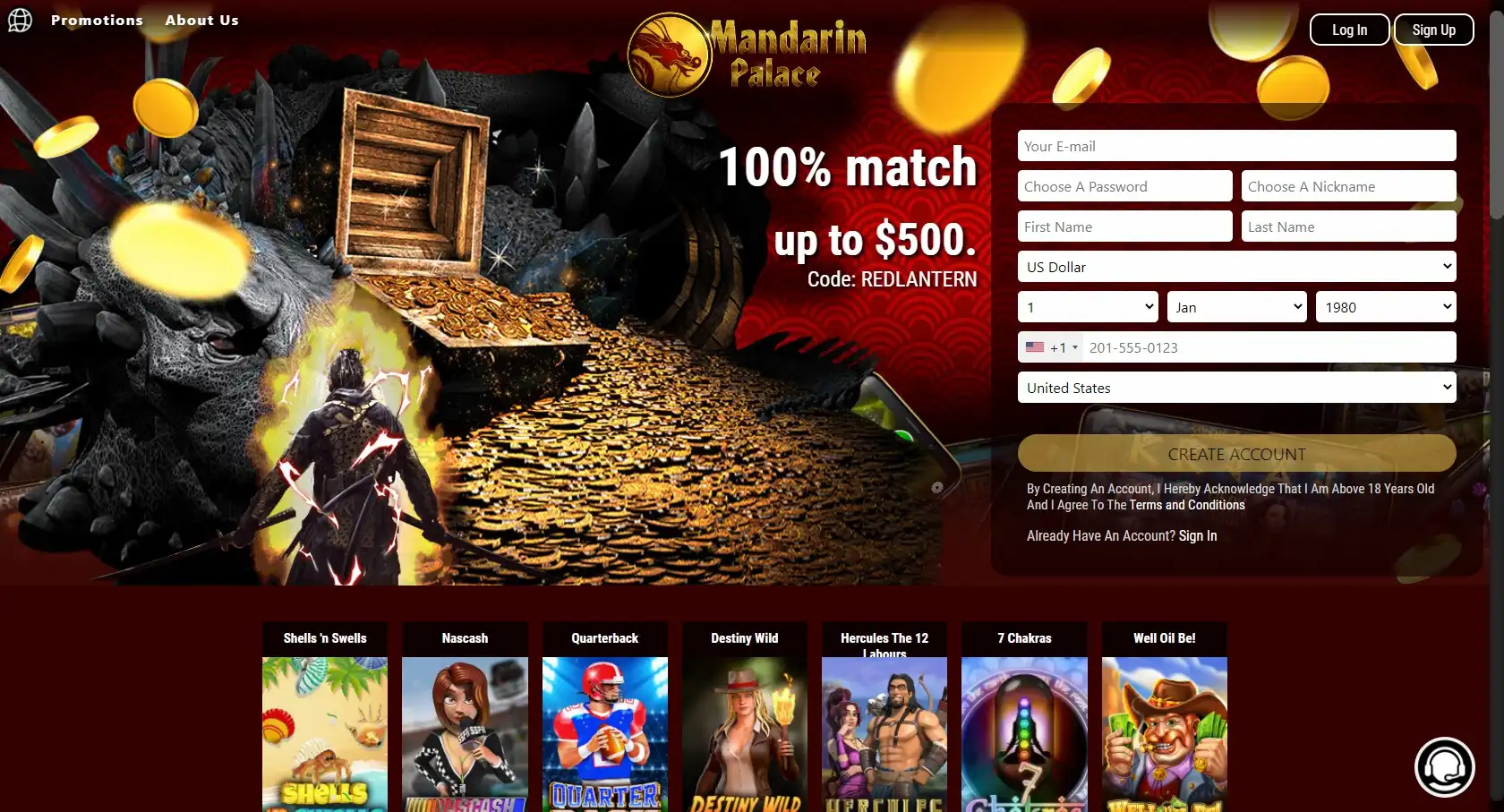 Mandarin Palace Casino Review