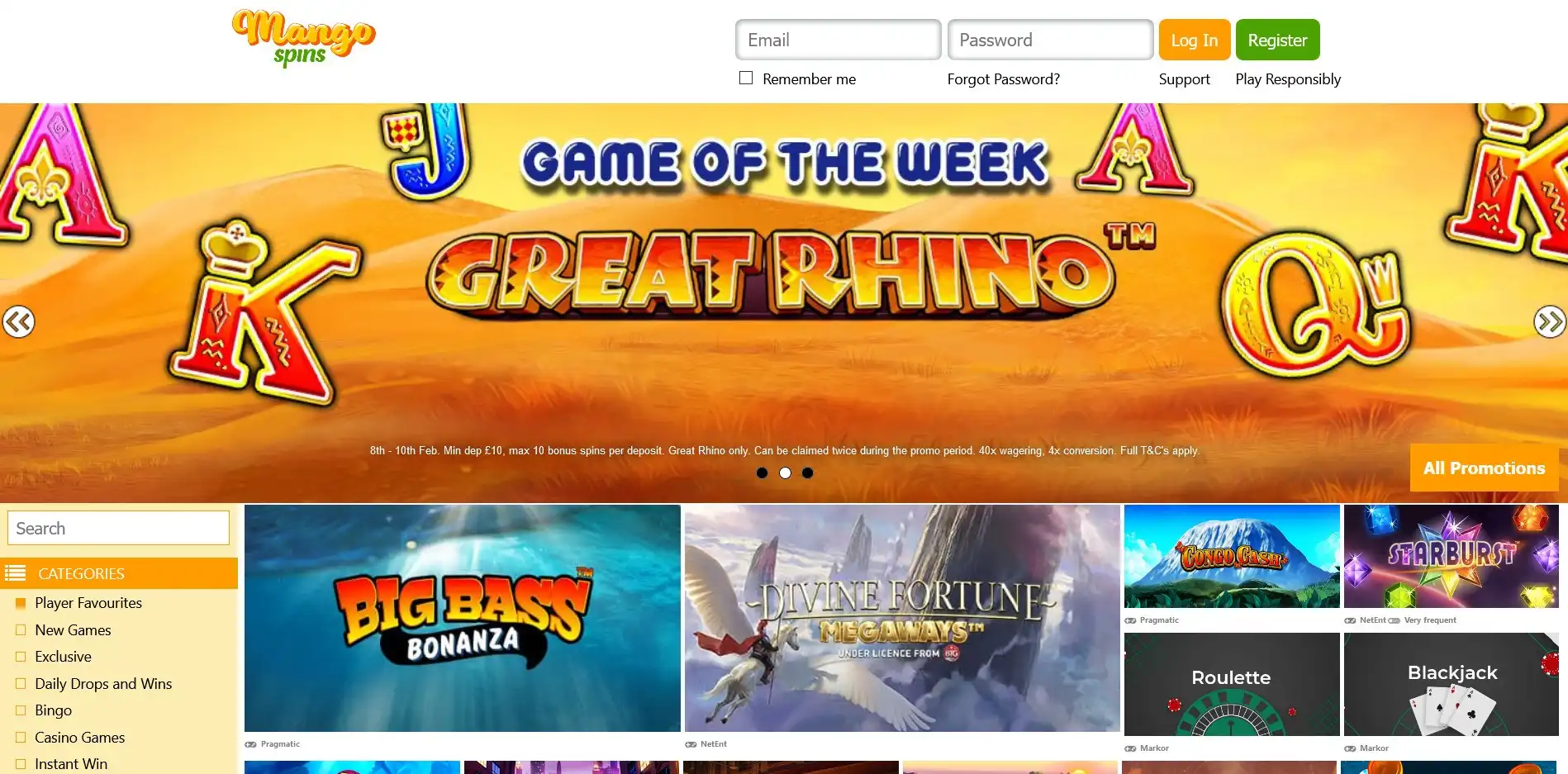 Mango Spins Casino Review