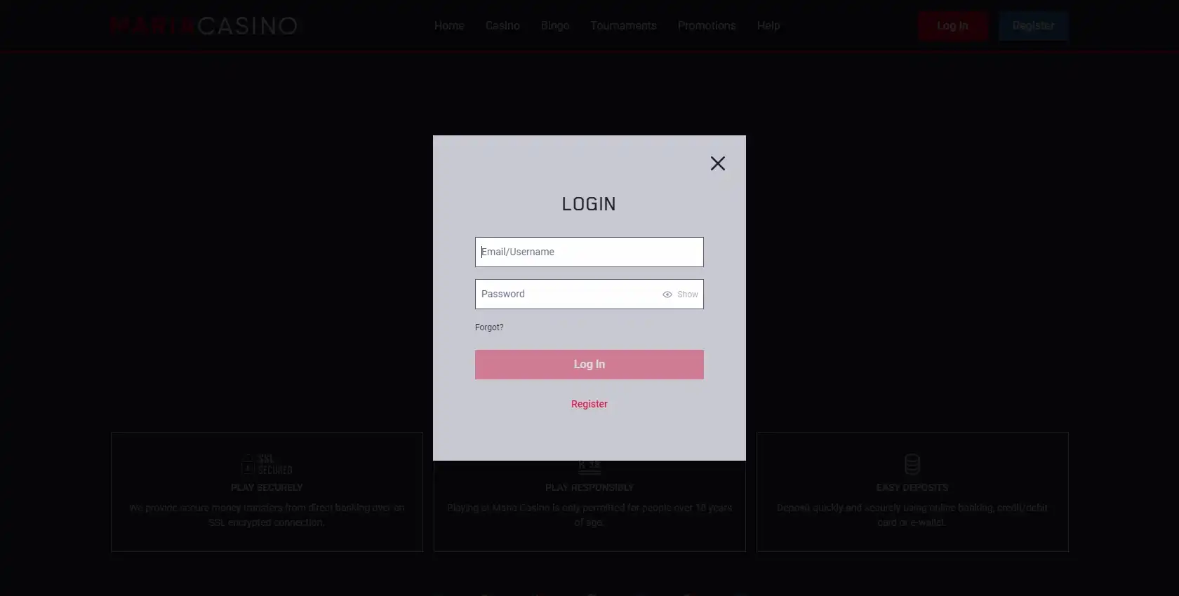 Maria Casino Login