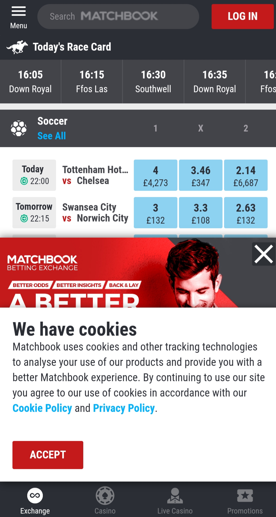 Matchbook Casino Mobile Review