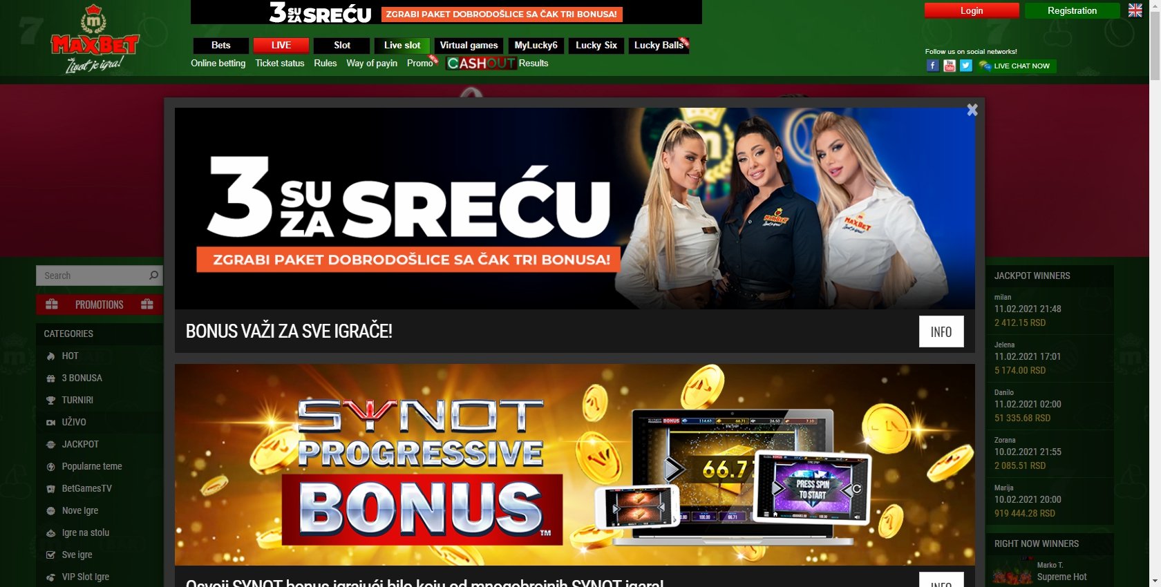 MaxBet Casino No Deposit Bonus