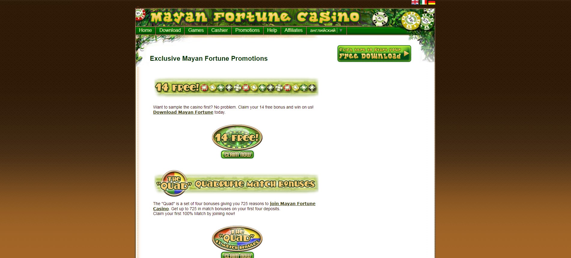 Mayan Fortune Casino No Deposit Bonus