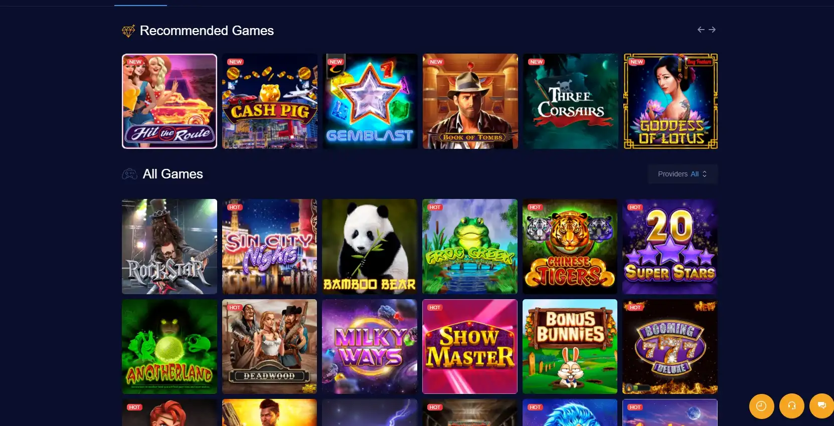 mBit Casino Games