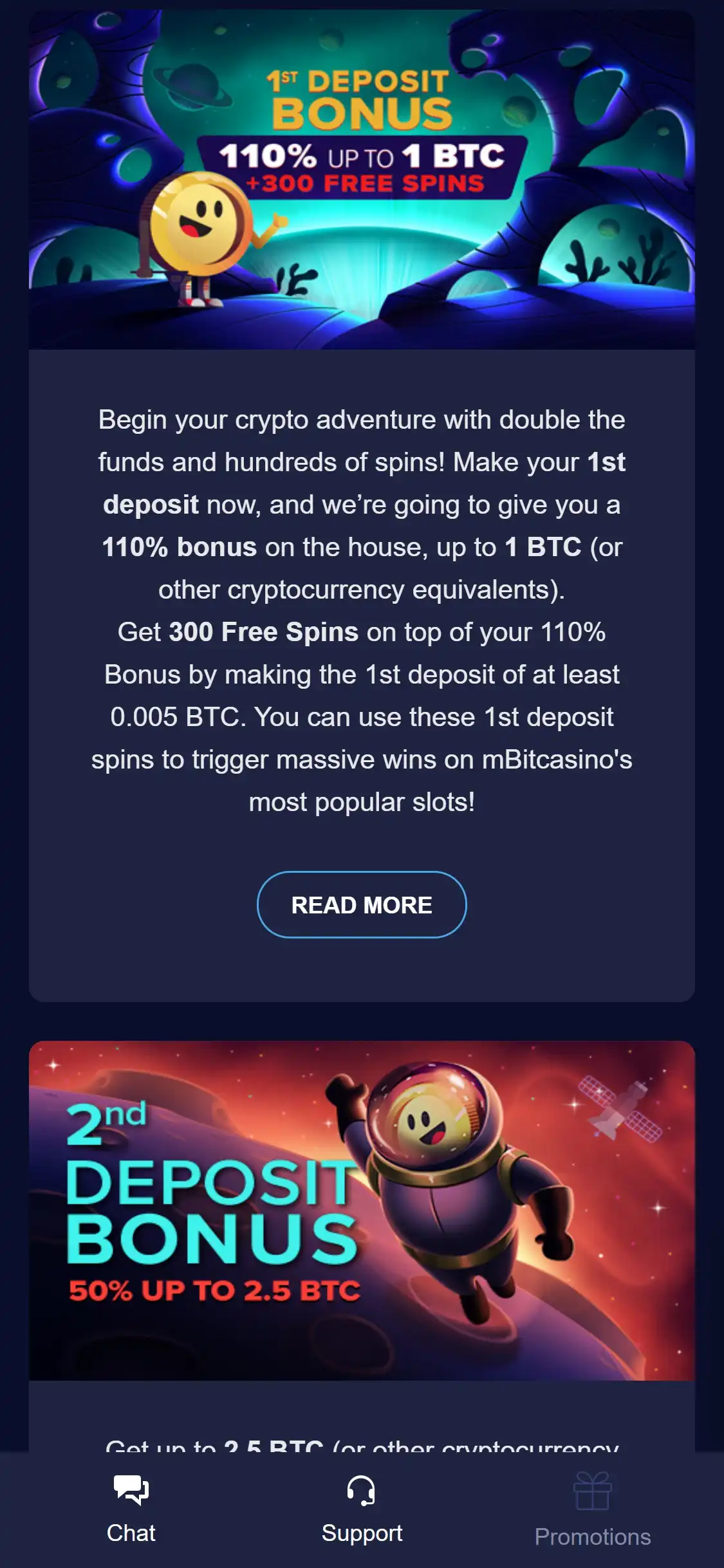 mBit Casino Mobile No Deposit Bonus Review