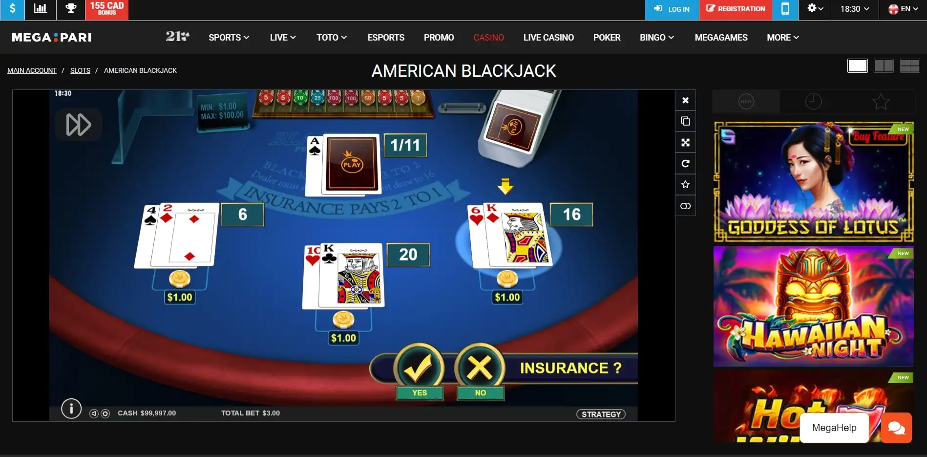 Mega Pari Casino Slots