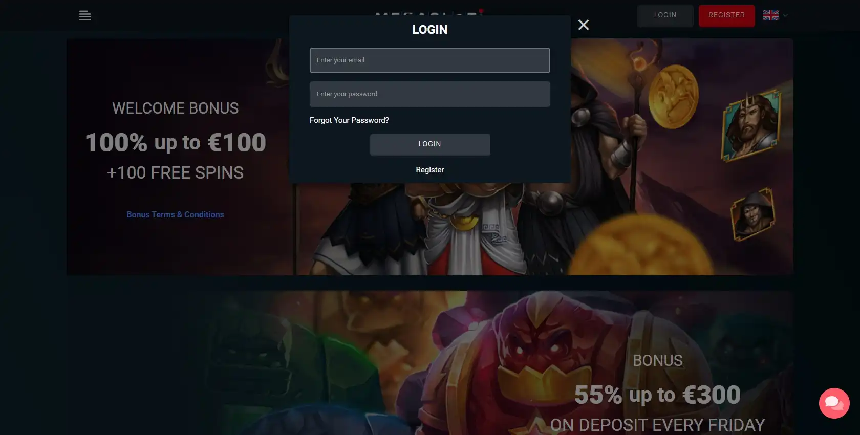 Megaslot Casino Login