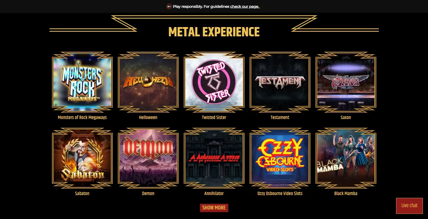 Metal Casino Games