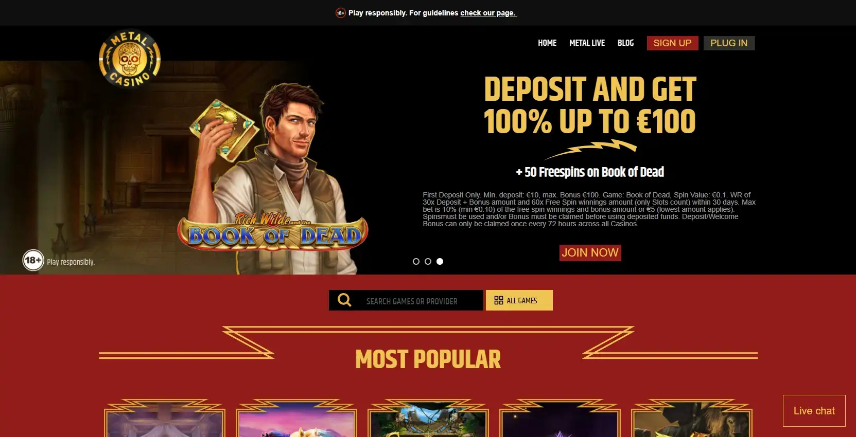 Metal Casino Review