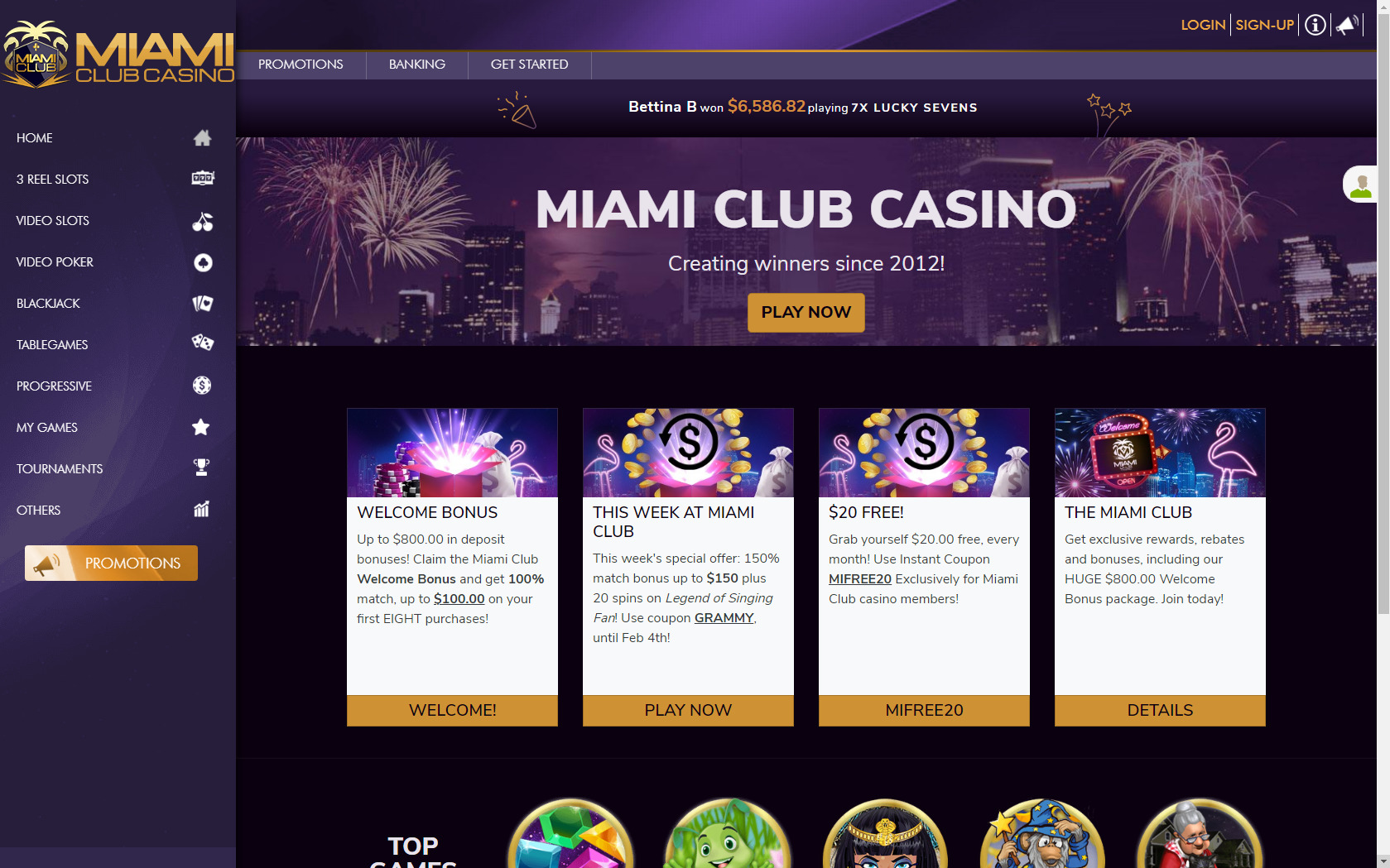 Miami Club Casino Review