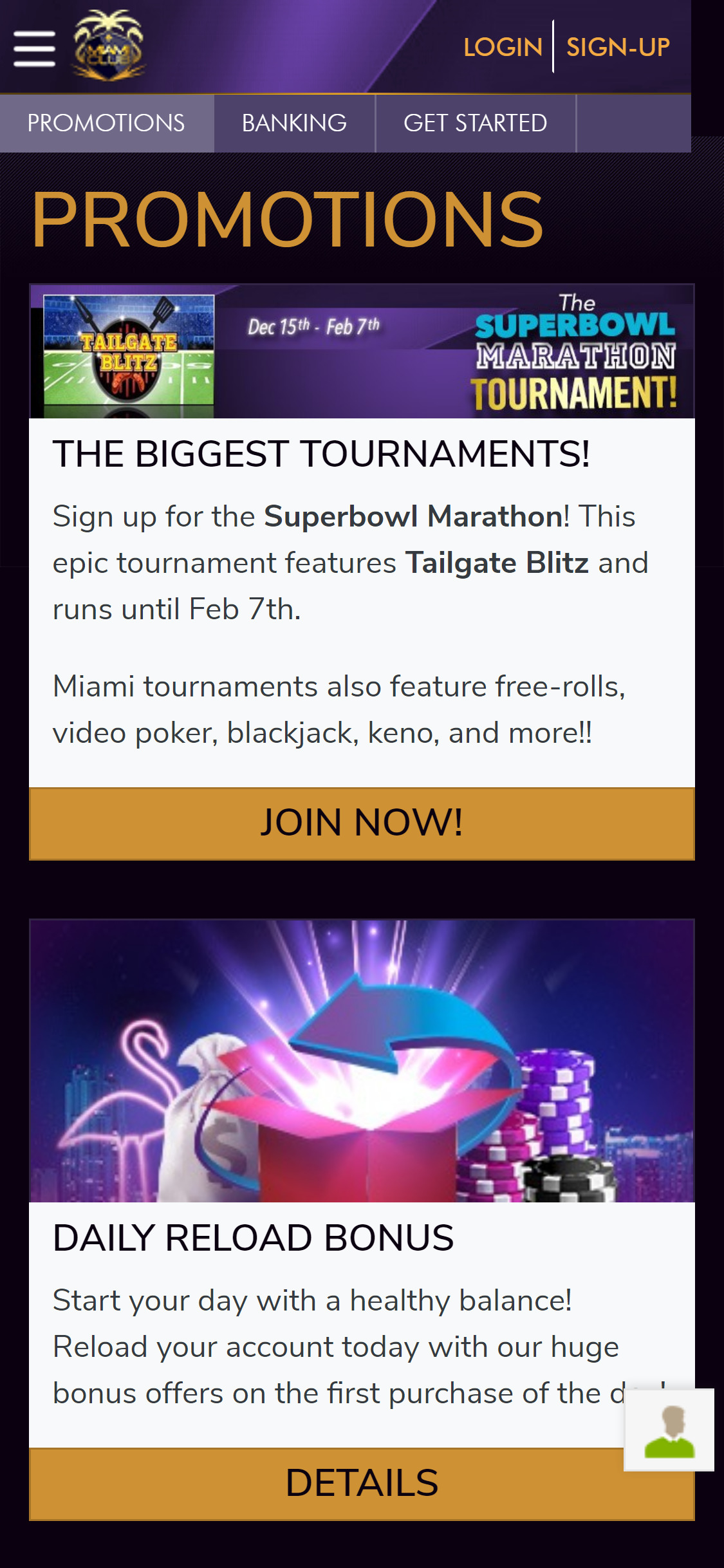 Miami Club Casino Mobile No Deposit Bonus Review