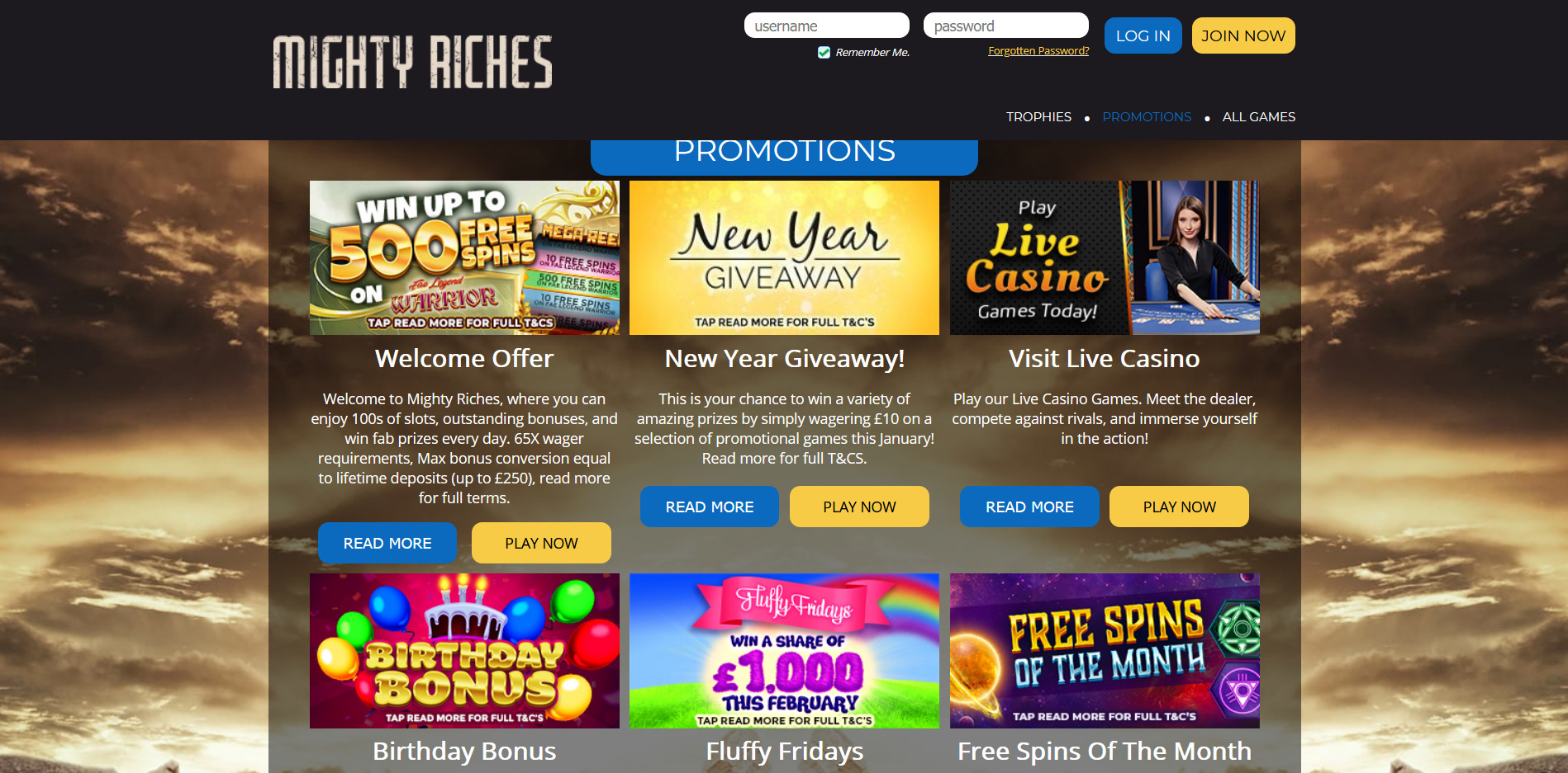 Mighty Riches Casino No Deposit Bonus