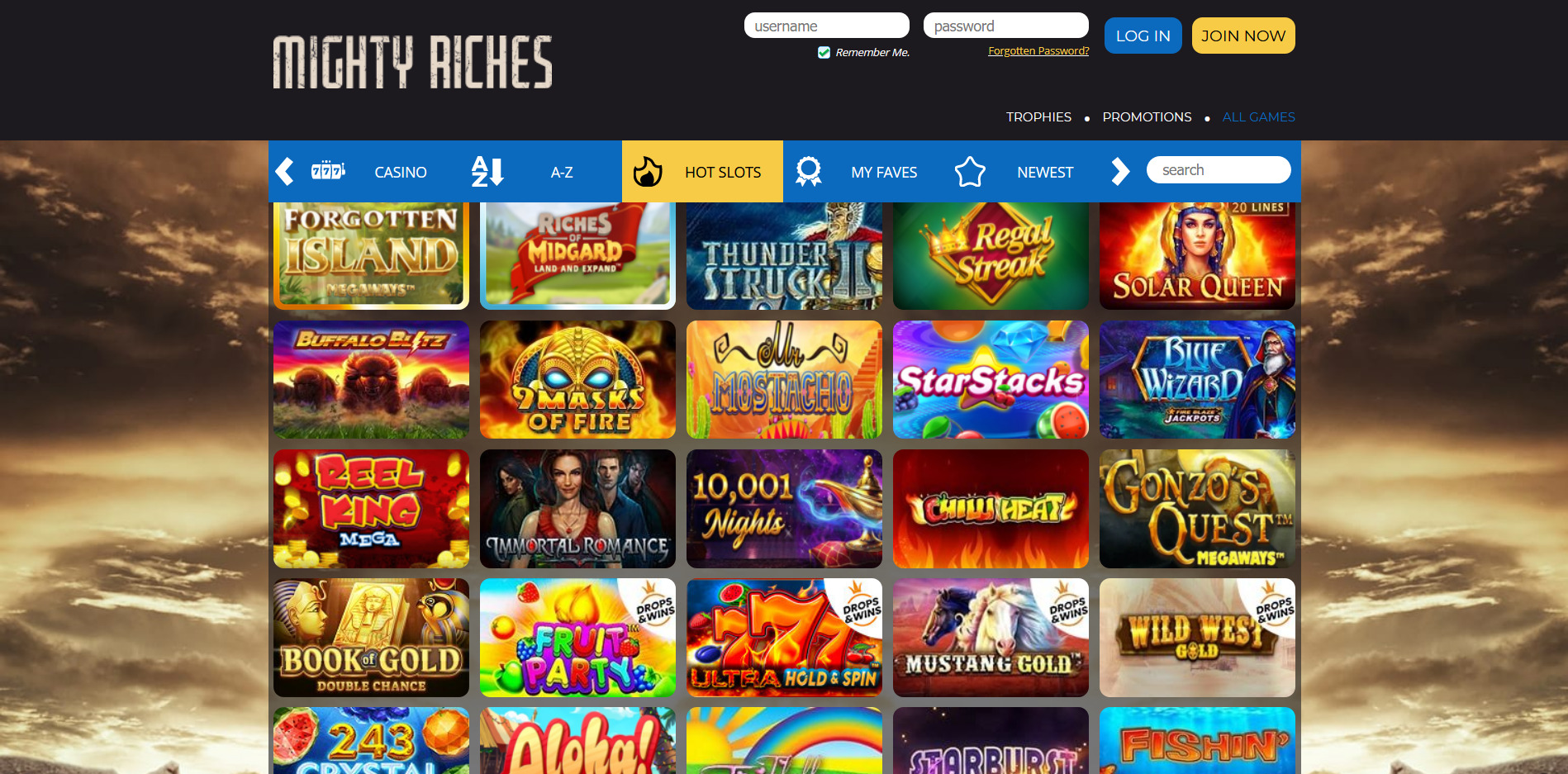 Mighty Riches Casino Games