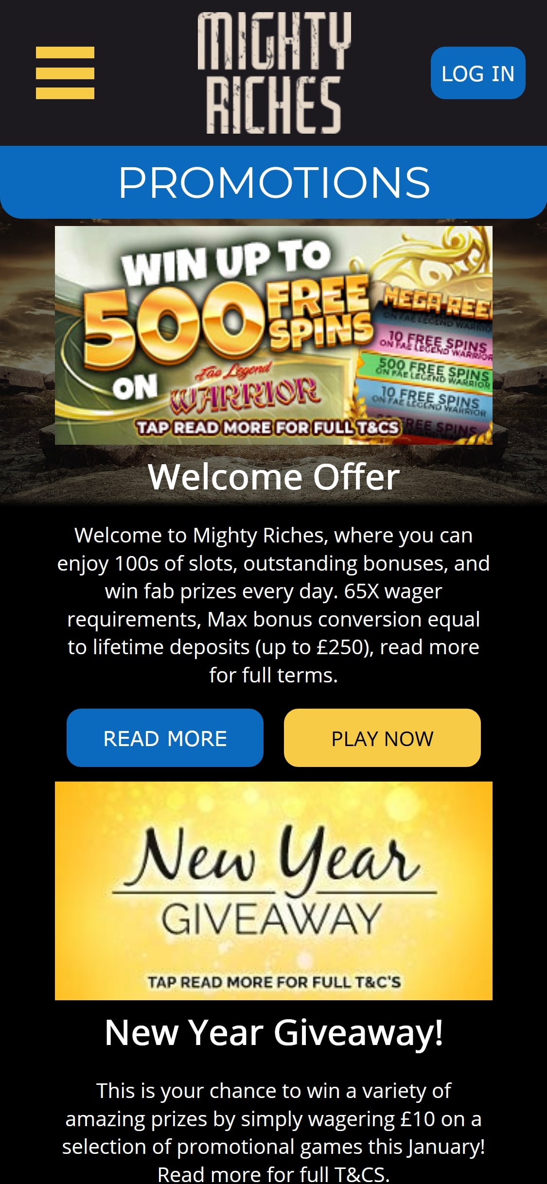 Mighty Riches Casino Mobile No Deposit Bonus Review