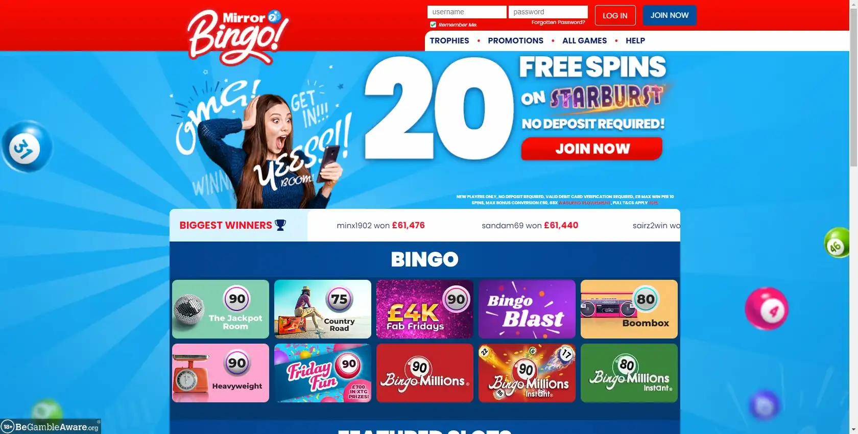 Mirror Bingo Casino Review