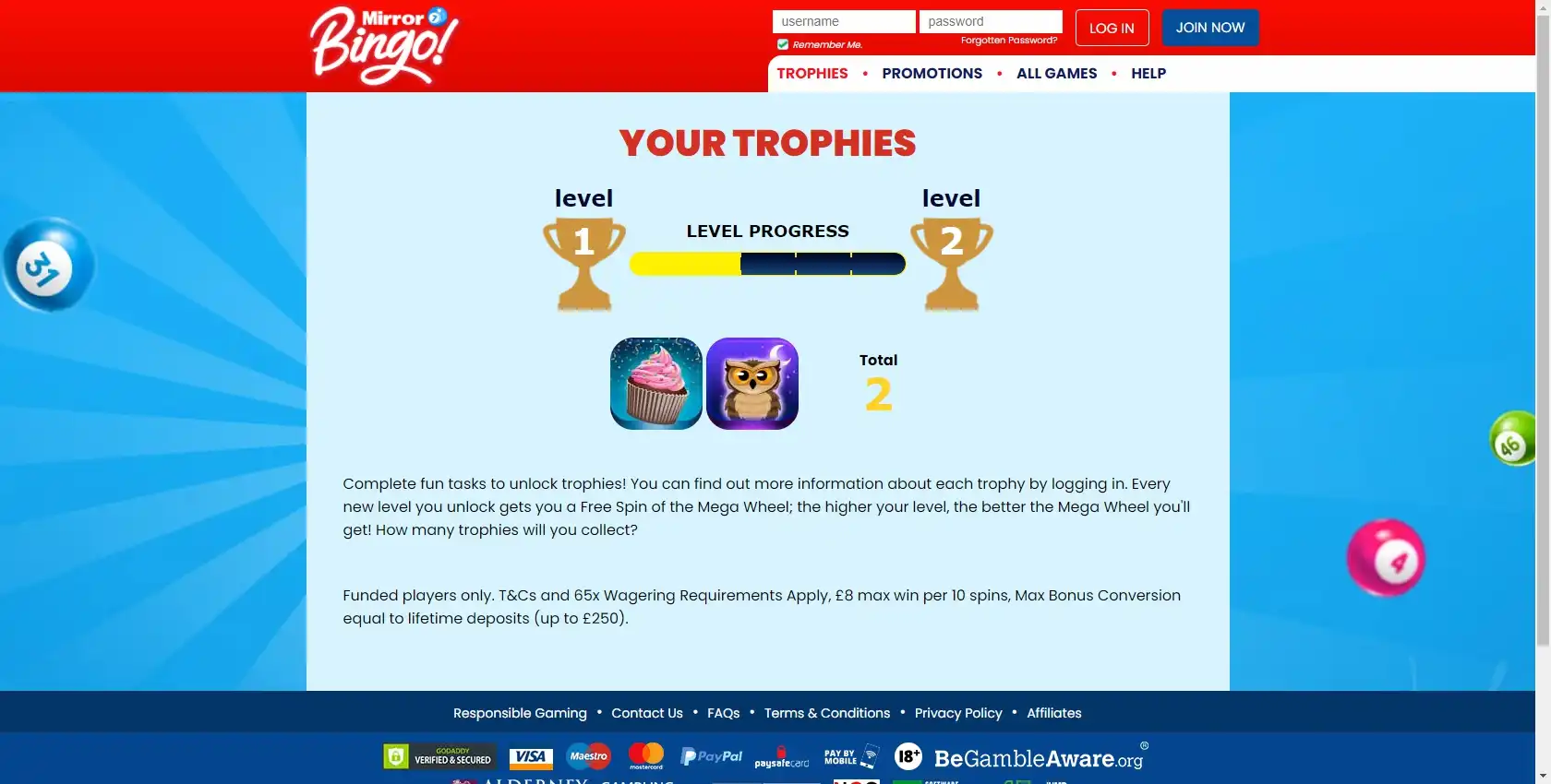 Mirror Bingo Casino Login
