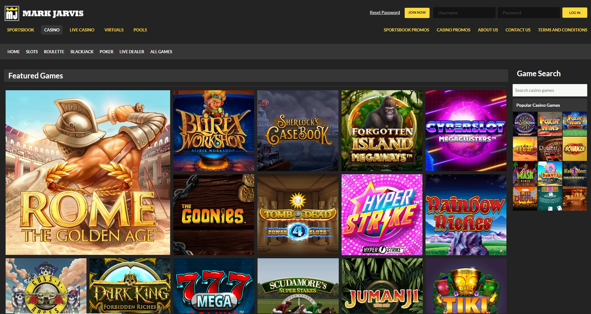 MJ Sports Casino Review