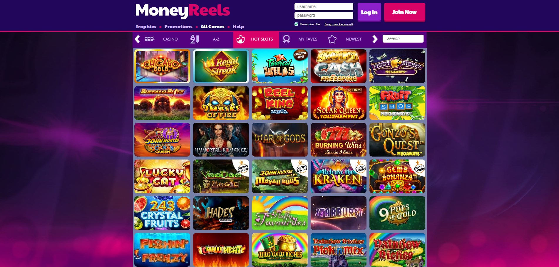 Money Reels Casino Games